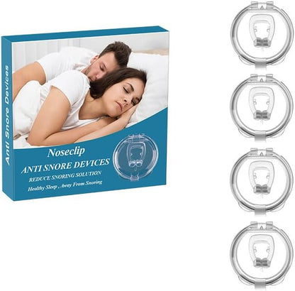 Anti Snoring Nose Clips For Men & Women - Pack of 4