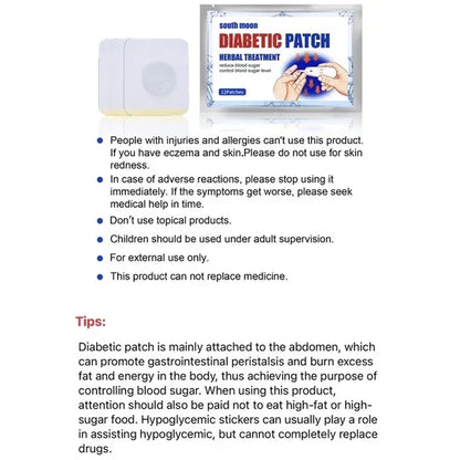 South Moon Diabetic - Blood Sugar Control Patch - 12 Patches