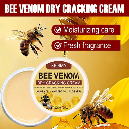 BeeRelief™ - Bee Venom Dry Crack Cream 🐝✨  Deep Moisturizing & Hydrating for Hands, Feet & Body
