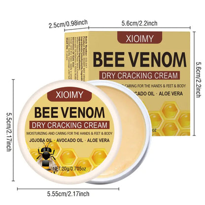 BeeRelief™ - Bee Venom Dry Crack Cream 🐝✨  Deep Moisturizing & Hydrating for Hands, Feet & Body