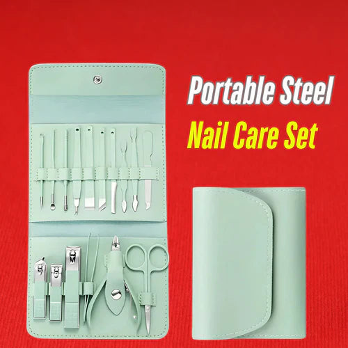 Portable Steel Nail Care Set
